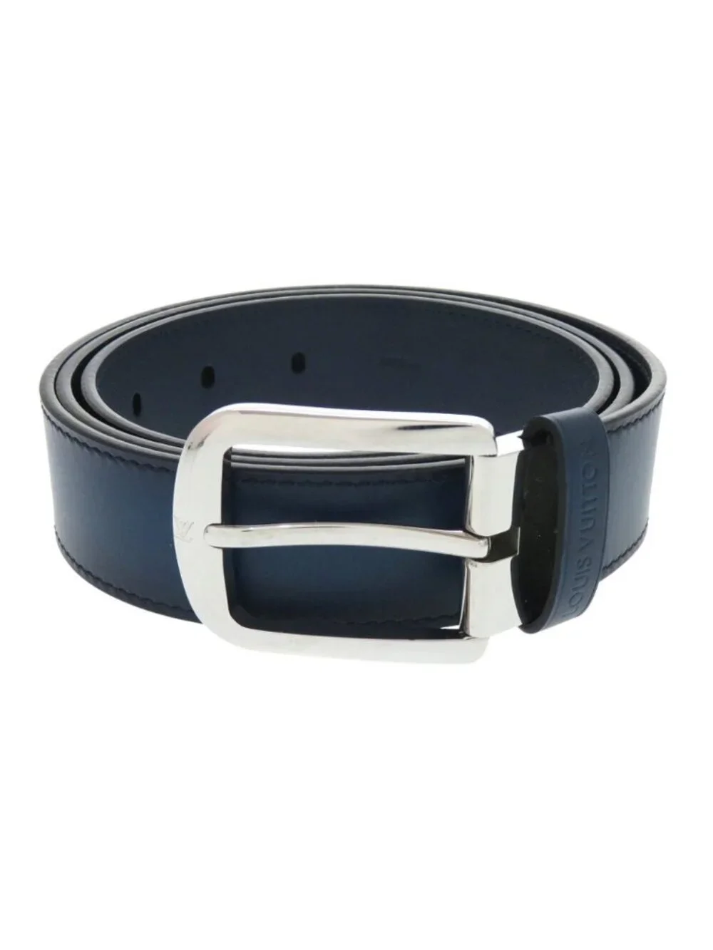 Louis Vuitton Ceinture Legacy Leather Blue Belt